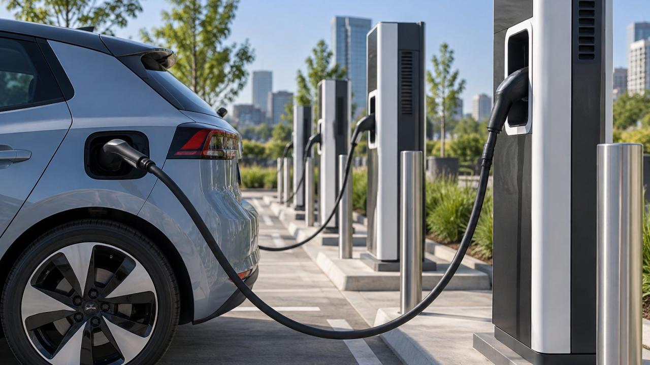 EnBW eröffnet 480-kW-Ladepark in Karlsruhe mit zwölf XCharge C7