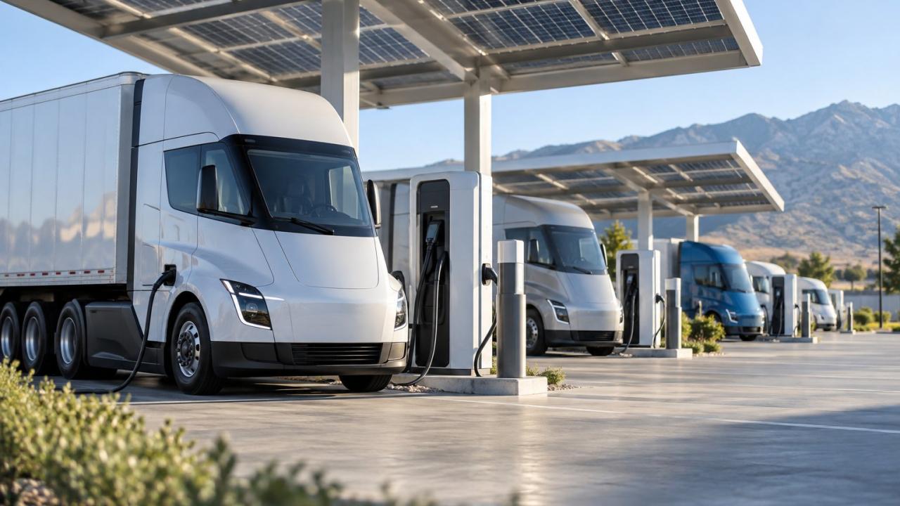 Forum Mobility adds 30 MW of truck charging in California — Tesla opens public Megachargers at three sites