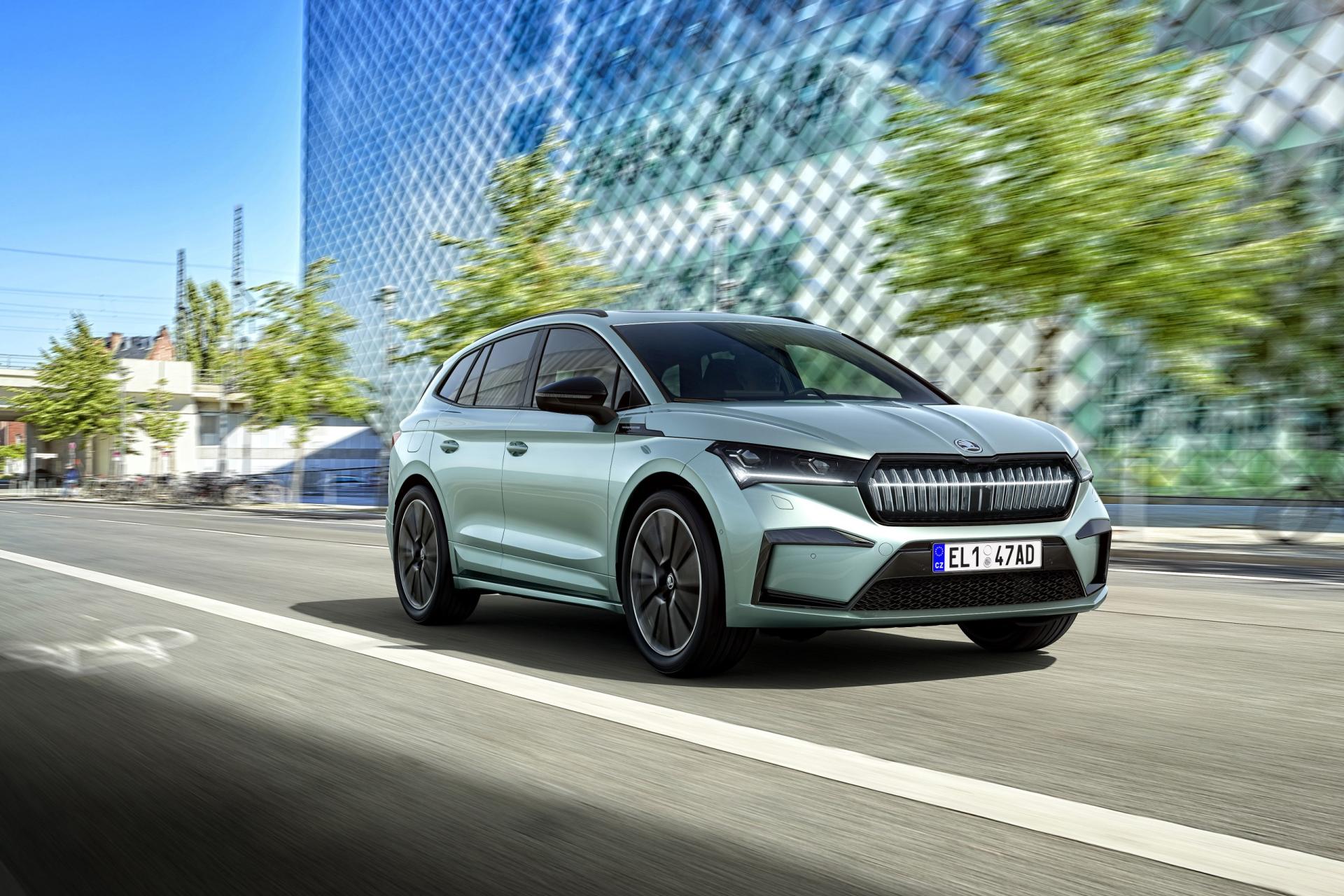 Škoda Skoda Enyaq, second exterior view. Photo: Škoda Storyboard, skoda-storyboard.com.