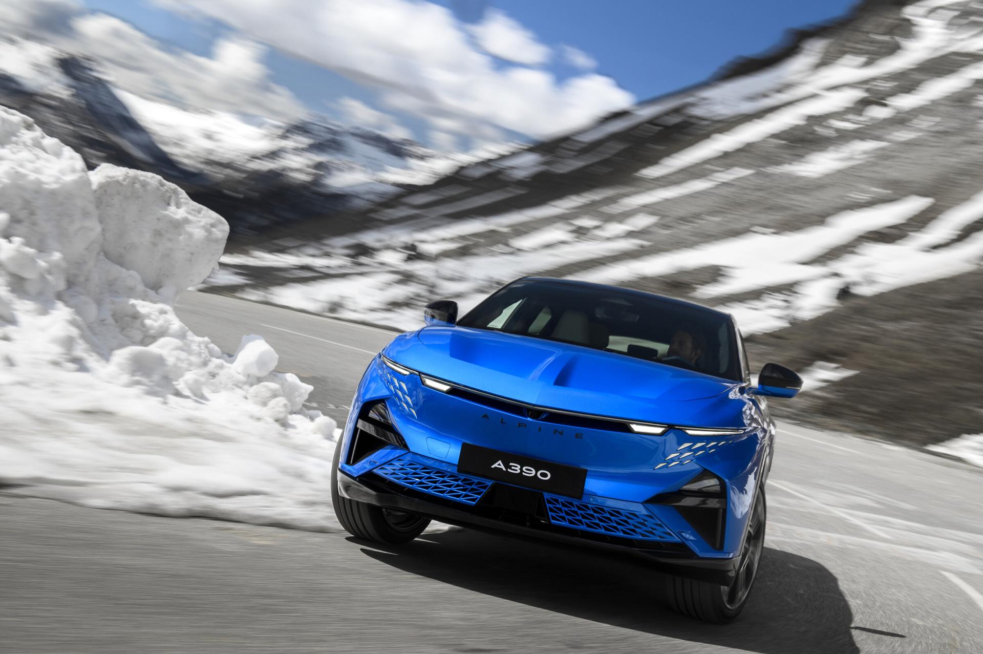 Alpine A390, front three-quarter exterior view. Photo: Alpine Media, media.alpinecars.com.