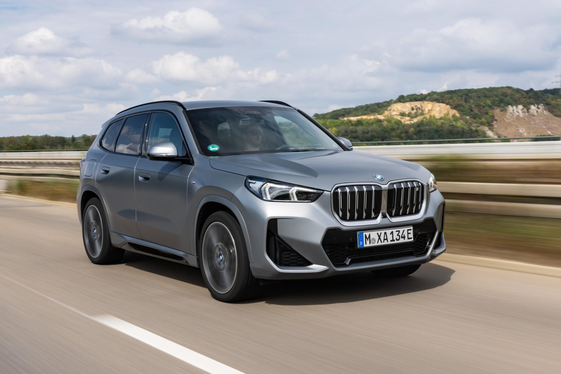 BMW iX1, front three-quarter exterior view, second angle. Photo: BMW Group PressClub, press.bmwgroup.com.
