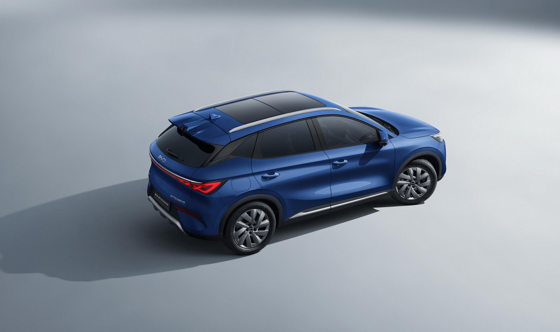 BYD Atto 3 EVO 2026, rear three-quarter exterior view. Photo: BYD, byd.com.