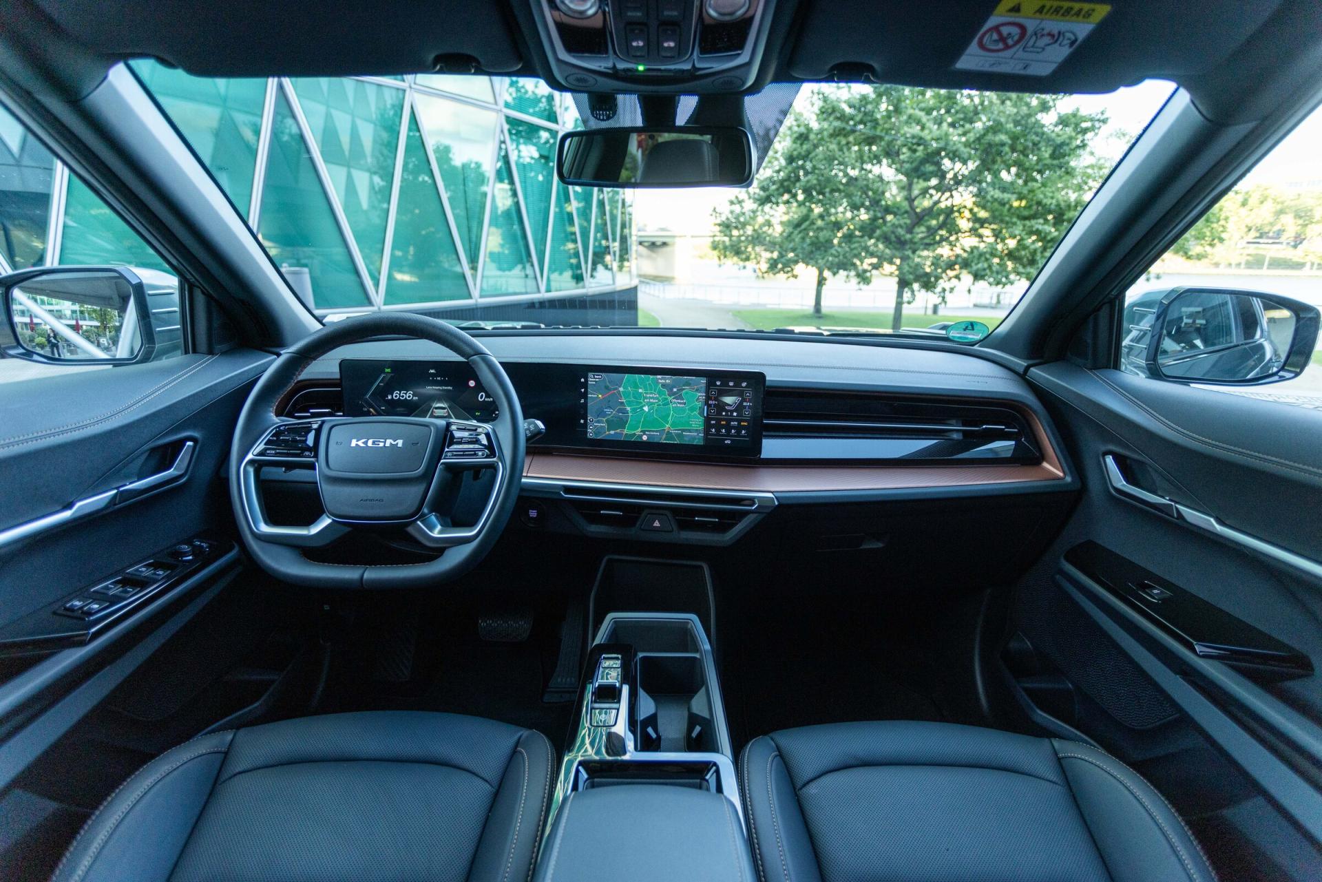 KGM Musso EV 80,6 kWh AWD, interior cabin view. Photo: KGM Newsroom, newsroom.kgm.de.