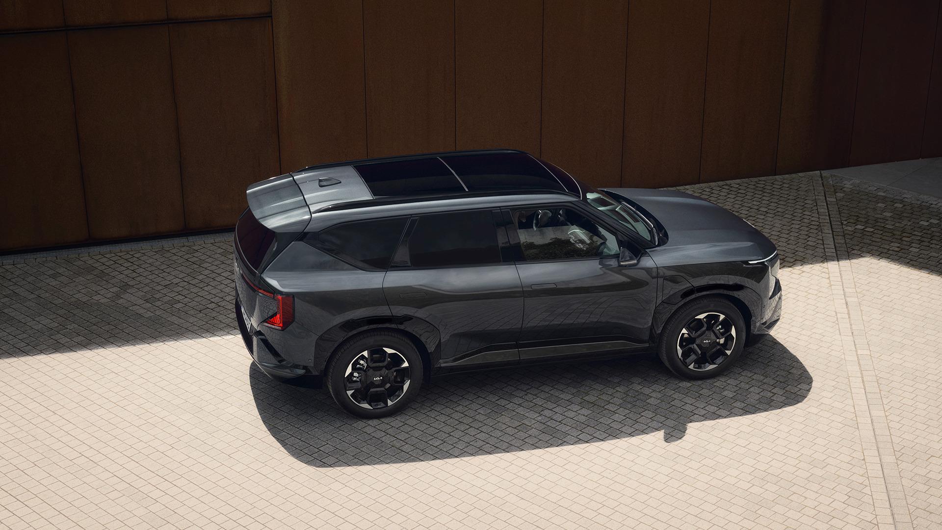Kia EV5 from the rear three-quarter angle. Photo: Kia Europe