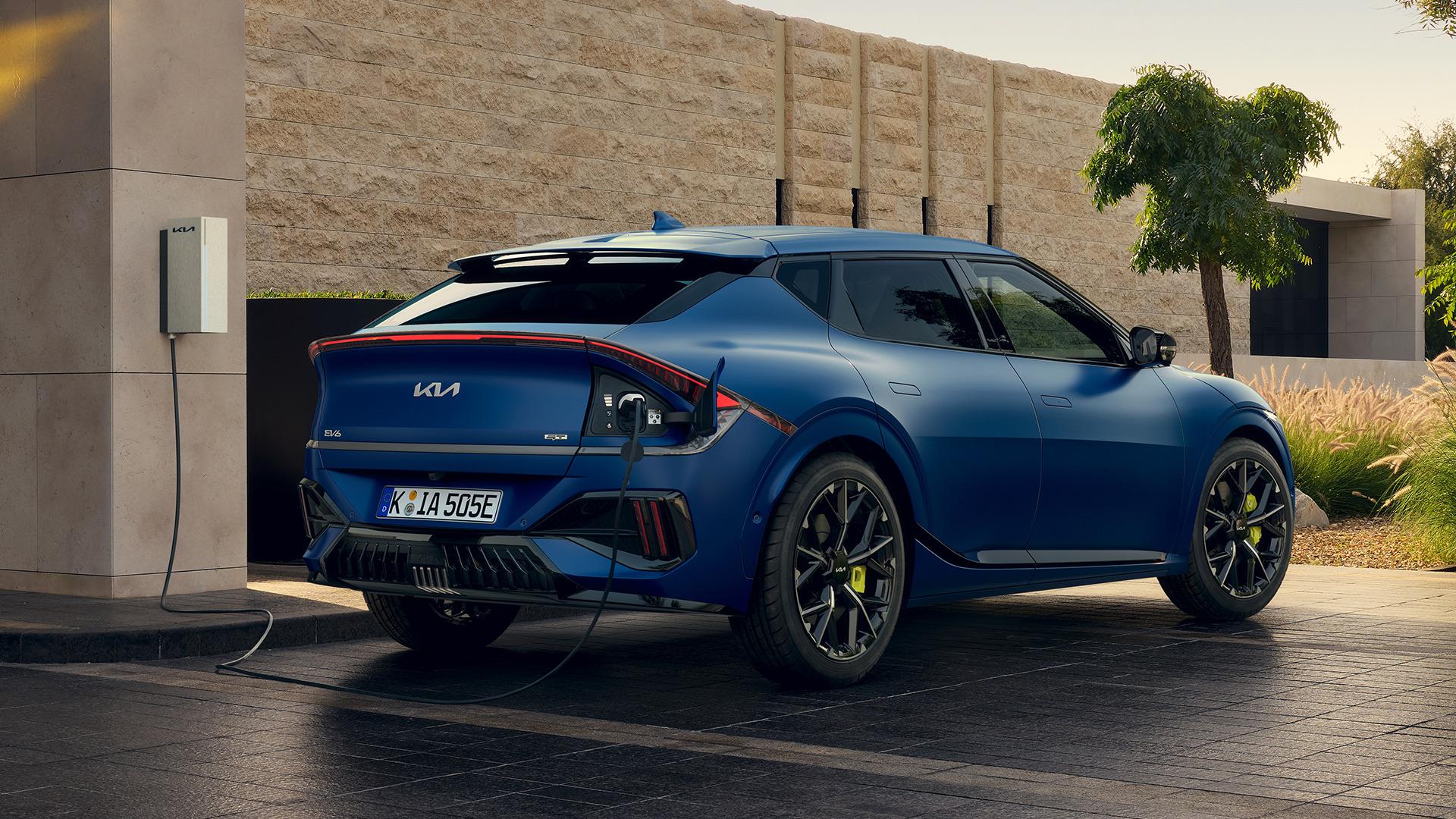 Kia EV6 GT from the rear three-quarter angle. Photo: Kia Europe