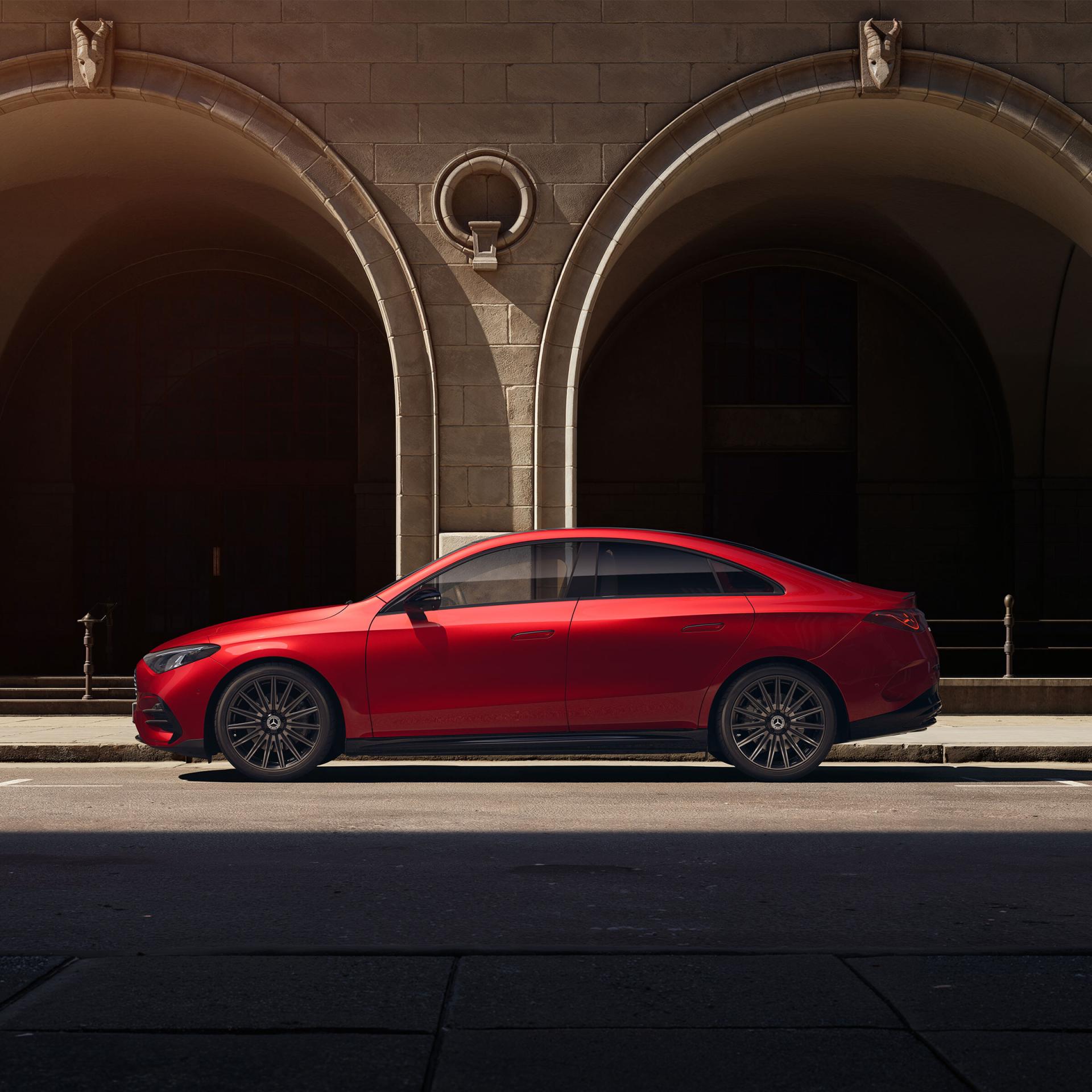 Mercedes-Benz CLA 250+ Electric, exterior side view. Photo: Mercedes-Benz, mercedes-benz.de.