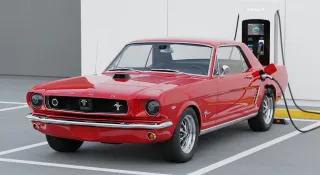 Vintage Aesthetics, Tesla Intelligence: The 1966 Mustang EV Conversion with Full Self-Driving